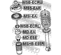 FEBEST MSHB-E55R Protective Cap/Bellow, shock absorber for ,CHRYSLER,DODGE