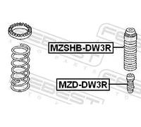 Febest Shock Absorber Boot MZSHB-DW3R – Rear for Mazda Demio B33L/B34P 1.3L