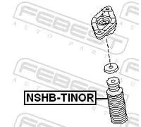 Air shock absorber cover Rear Axle NSHB-TINOR FEBEST for NISSAN PRIMERA