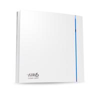 AIR SIX Cloud-100HT Silent Bathroom Extractor Fan with Timer, Humidistat/Humidity Sensor, 100mm / 4 inch, Powerful Wall Ceiling mounted Exhaust fan