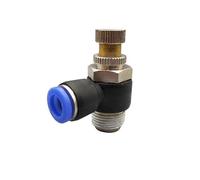 Air SL 1/8 1/4 3/8 1/2 Speed Control Pneumatic Fitting Throttle Valve Controller 4 6 8 10mm Hose Tube Fast Connection Adjustable(SL6-02)