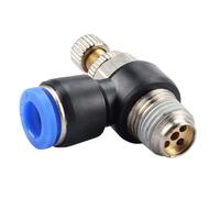 Air SL 1/8 1/4 3/8 1/2 Speed Control Pneumatic Fitting Throttle Valve Controller 4 6 8 10mm Hose Tube Fast Connection Adjustable 1Pcs(8-04)