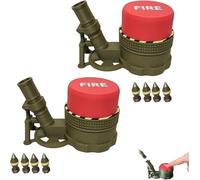Air Slam Mortar Launcher, Foam Missile Launcher, Over 20ft High with Target & 4 Soft Projectiles, Outdoor Activity Toys Suitable for Teenagers (2 pcs)