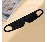 Air Sleep Eye Mask, Lightweight Light-Blocking Blindfold, 99% Light Blocking, Seamless One-Piece Ear-Hanging Design (Black)