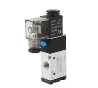 Air Solenoid Valve 3v210 08NC Air Solenoid Valve, Pneumatic Solenoid Valve Solenoid Valve DC24V Pneumatic 1/8 in NPT Solenoid Valve 0.15 to 0.8Mpa Pressure Range