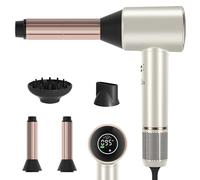 Air-Sonic Hair Dryer with Diffuser, HD LED Display and Ionic Blow Dryer