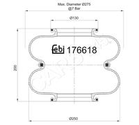 FEBI BILSTEIN 176618 Boot, air suspension