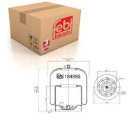 FEBI BILSTEIN 184995 Boot, air suspension