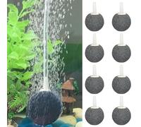 Air Stones for Fish Tanks, 8 PCS Pond Air Stones, Airstones for Aquariums, Aquarium Air Stone Easy to Sink, Pond Aerator Stone, Air Stones for Pond for Air Pumps Fish Tanks Small Buckets and Ponds