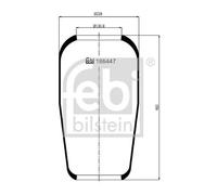 Air Suspension Bellow 131mm Fits Man F90 Nl Ho ebi 186447 OE 81436010095