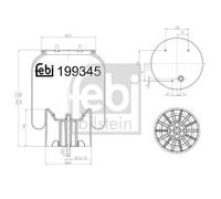 FEBI BILSTEIN 199345 Boot, air suspension
