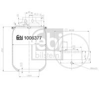 Air Suspension Bellow Right Rear Fits Iveco FEBI BILSTEIN 1006377