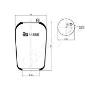 Air Suspension Boot FEBI Fits 9423280601 44588