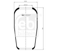 Air Suspension Boot FEBI Fits ERF Ecm MAN MERCEDES RENAULT G 85-17 81.43601.0095