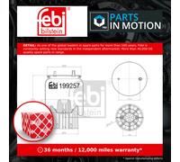 Air Suspension Spring 199257 Febi Bag M060924 UJB0975 Genuine Quality Guaranteed