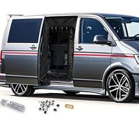 air swimmers Fly Net For Door, Mosquito Net For T6, V-W Transporter Fly Screen, T5 Fly Screen, Fly Nets For T4 Vans, For Sliding Door, Motorhome, Van, Bus, Fly Screen, With Installation Tools