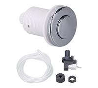 Air Switch Button Kit Garbage Disposal Air Switch Kit with Air Hose for Food Waste Disposer and Spa Bathtub 125 Stainless Steel ABS Rubber 1 Meter Long Hose Easy to Install