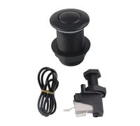 Air Switch Kits Portable Cordless on Off Push Button Switch Pneumatic Switch 32 mm All Black