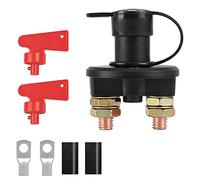 Air switches 12V/24V Car Battery Power Switch Disconnect Isolator Circuit Breaker Main Switch Kill Cut-Off Switch Insulated Rotary Switch Key 1Pcs (Color : Black Power Switch 2)