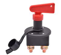 Air switches 12V 24V DC Car Battery Isolator Disconnect Cut Off Kill Switch Circuit Breaker Main Power Rotary Key Switch 400A for Truck Boat 1Pcs (Color : Black Cap)