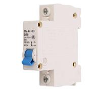 Air switches 1P Miniature Circuit Breaker DIN Rail Mounted 16A Home Circuit Breaker Low Voltage Protection Switch 230V 400V DZ47LE 63 D16