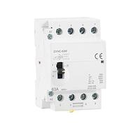 Air switches 1Pcs 4P 40A 63A 2NO2NC or 4NO 220V/230V 50/60HZ Rail Household AC Modular Contactor Manually Operation (Color : 4p 40a 4no 220v)
