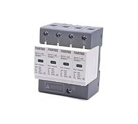 Air switches 1Pcs Surge Protective Device SPD AC 3P+N 20~40KA 30KA~60KA 385V 420V House Lightning Protection Arrester (Color : 20-40ka, Size : 4P 420V AC)