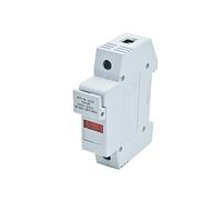 Air switches 1Set Fuse Holder Base Fast Blow Ceramic RT18-32X with LCD Led Light Suit for 10x38 RO15 RS15 DIN Rail Mount (Color : 25a, Size : S)