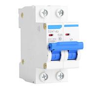 Air switches 2 Pole Miniature Circuit, DZ47-63 400VAC Breaker Leakage Protection Air Switch Current Protector Device