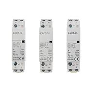 Air switches 2P 16A 20A 25A 1NO 1NC 2NO 2NC AC 220V 230V 50/60Hz Rail Mounted Household Modular AC Contactor 1Pcs (Color : 2p 20a 2no)