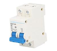 Air switches 2P Miniature Circuit Breaker 400V 6A DIN Rail Mount Low Voltage Protection Switch for Home Office