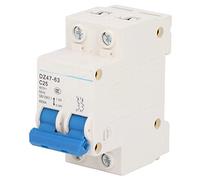 Air switches 2P Miniature Circuit Breaker DIN Rail Mount Residual Current Circuit Breaker 400V 25A DZ47?63 C25