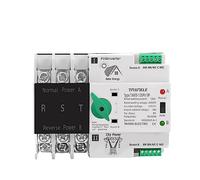 Air switches 3P 3 Phase Din Rail ATS PV Inverter Dual Power Automatic Transfer Selector Switches Uninterrupted Power 63A 100A 125A Photovolta) (Color : 125A(PV), Size : 3P)