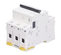 Air switches 3P Circuit Breaker, Low Voltage Protection Switch High Temperature Resistant Bistable Locking Clip 400V 50/60Hz DIN Rail Mount for Building Lighting System (Color : #3)