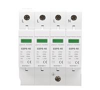 Air switches 3P+N AC Rail 4 Pole AC275V 400V 440V 20KA-40KA AC Surge Protector (Size : 4P SPD AC275V 40KA)