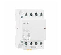 Air switches 4P 63A 4NO Or 2NC2NO 220V/230V 50/60HZ Rail Household AC Modular Contactor 1Pcs (Color : 4p 63a 4n0 220v)