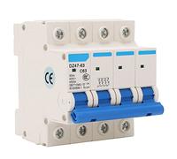 Air switches 4P Current Miniature Circuit Breaker 400V DIN Rail Mount Circuit Breaker 4500A Breaking Capacity Residual for Home