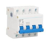 Air switches 4P Low Voltage Circuit Breaker DIN Rail Mount Miniature Air Circuit Breaker AC 400V 16A for Lighting System