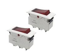 Air switches Circuit Breaker 2 PCS 5A 10A 15A 16A 20A Thermal Overload Protector Reset Push Rocker Switch Circuit Breaker (Size : 16a)