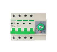 Air switches Circuit Breaker 3 Phase 4 Wire 38 0V 32A, 63A Overload Circuit Breaker with Timer Function 0-60min 0-6H DIN Type 380V Timer Switch (Size : 63A)