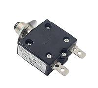 Air switches Circuit Breaker 98 Series 12A Manual Reset Thermal Overload Protector Switch 3A-50A Straight pin Screw pin Mini Circuit Breaker (Color : 19a, Size : With waterproof cap)