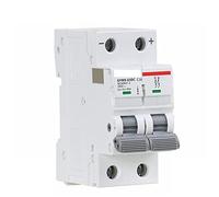 Air switches Circuit Breaker DIN Rail MCB 6KA 2p 500V Mini Circuit Breaker DC6A 10A 16A 20A 25A 32A 40A 50A 63A (Color : 25a, Size : GYM9 DC MCB 2P)
