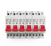 Air switches Circuit Breaker DZ30-32 DPN 1p+n Mini Circuit Breaker MCB 6a 10a 16a 20a 25a 32a DIN Rail MONTOUT Cutout Miniature Household Air Switch DIY (Size : 10A)