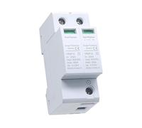 Air switches Circuit Breaker Surge Protection Device SPD DC 600V 800V 1000V 2P DC1000V 20KA~40ka Low Voltage Arrester House DIN Rail 2 Pole Protector (Color : White Ce, Size : 2P 600V)