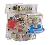 Air switches Clear Circuit Breaker, Easy Observation Circuit Breaker Air Circuit Breaker Modular Design 400V Strong Shutdown Efficient High Sensitivity 2P (Size : 80A)
