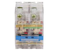 Air switches Clear Circuit Breaker, Easy Observation Circuit Breaker Air Circuit Breaker Modular Design 400V Strong Shutdown Efficient High Sensitivity 2P (Size : 63A)