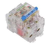 Air switches Clear Circuit Breaker, Easy Observation Circuit Breaker Air Circuit Breaker Modular Design 400V Strong Shutdown Efficient High Sensitivity 2P (Size : 125A)