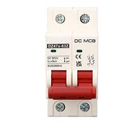 Air switches DC 500V 2P Miniature Circuit Breaker Arc Extinguishing DC Circuit Breaker DC Disconnect Switch Short Circuit Protection (Size : 40A)