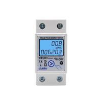 Air switches Din Rail Digital Single Phase Reset Zero Meter kWh Voltage Current Power Consumption Meter Wattmeter Electricity 220V AC (Color : 110v)