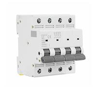 Air switches GYM9 4 Pole AC Electrical Circuit Breaker 80A 100A 125A 4P Width 71.2mm 400V 6KA 1Pcs (Color : 80a, Size : 4 Pole C Curve)